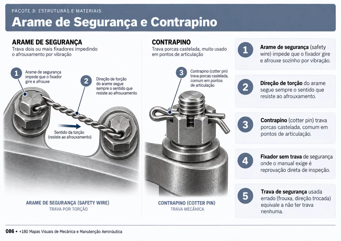 Mapa 086: Arame de Segurança e Contrapino