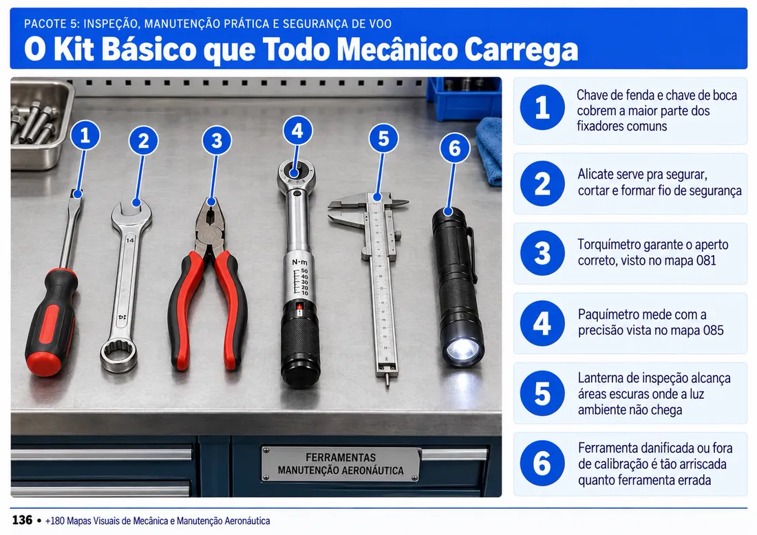 Mapa 136: O Kit Básico que Todo Mecânico Carrega